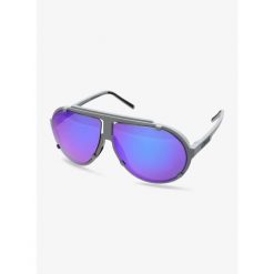 Okulary przeciwsłoneczne Uvex Esntl Pina - grey matt/mirror purple. Szare okulary przeciwsłoneczne męskie Uvex, bez wzorów, sportowe. Za 353.68 zł.
