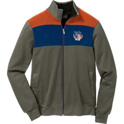 Bluza rozpinana Regular Fit bonprix ciemnooliwkowo-ciemnopomarańczowo-ciemnoniebieski. Bluzy rozpinane męskie marki bonprix. Za 59.99 zł.