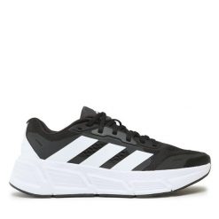 Buty do biegania adidas. Czarne buty do biegania męskie ADIDAS, bez wzorów, bez zapięcia, do biegania. Za 229.99 zł.