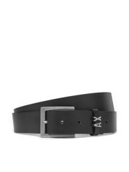 Armani Exchange Pasek Męski XM000606 AF12704 UC001 Czarny. Czarne paski męskie Armani Exchange, bez wzorów, ze skóry. Za 229.99 zł.