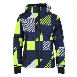 Kurtka softshell z nadrukiem Peak Mountain Cover. Niebieskie kurtki męskie Peak Mountain, m, bez wzorów, z softshellu, bez kaptura. W wyprzedaży za 395.50 zł.