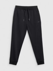 4F Spodnie dresowe joggery męskie - czarne 3XL. Czarne spodnie dresowe męskie 4f, bez wzorów, z dresówki, sportowe. Za 149.99 zł.