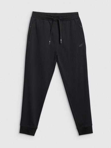 4F Spodnie dresowe joggery męskie - czarne 3XL. Czarne spodnie dresowe męskie 4f, bez wzorów, z dresówki, sportowe. Za 149.99 zł.