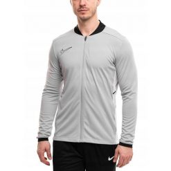 Bluza Męska Rozpinana Nike Academy 25 Sportowa Dresowa Treningowa roz. M. Szare bluzy bez kaptura męskie Nike, m, bez wzorów, z dresówki, sportowe, bez ramiączek, bez kaptura. Za 142.00 zł.