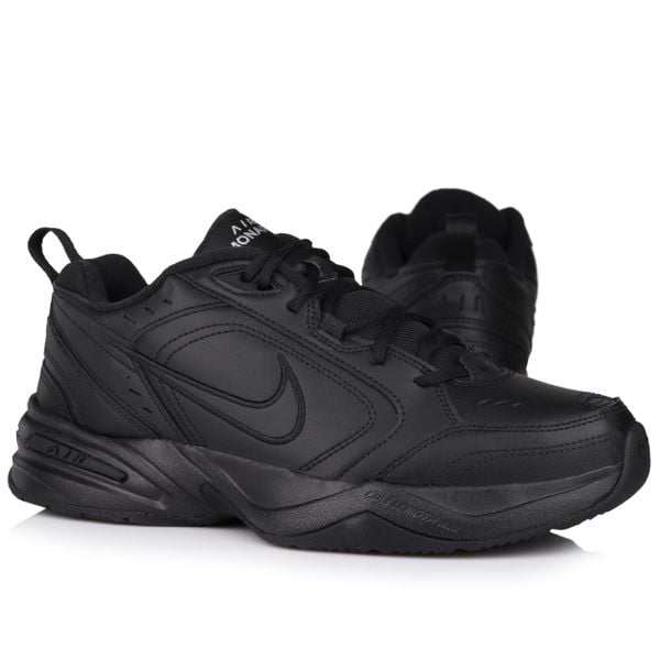 Buty męskie sportowe trenningowe Nike AIR MONARCH IV. Czarne buty sportowe na co dzień męskie Nike, m, bez wzorów, sportowe, bez ramiączek, bez kaptura, na fitness i siłownię. Za 352.99 zł.