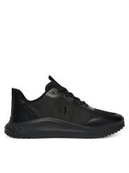 Calvin Klein Sneakersy Eva Runner Lace Up Mat Mix YM0YM01442 Czarny. Czarne buty sportowe na co dzień męskie Calvin Klein, m, bez wzorów, z materiału, bez ramiączek, bez kaptura. Za 409.99 zł.