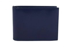 Portfel skórzany BARBERINI'S granatowy 8051-4. Niebieskie portfele męskie Barberinis, bez wzorów, ze skóry. Za 151.99 zł.