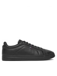 Tommy Hilfiger Sneakersy Icon Court Light Ess FM0FM05678 Czarny. Czarne buty sportowe na co dzień męskie Tommy Hilfiger, m, bez wzorów, ze skóry, bez ramiączek, bez kaptura. Za 409.99 zł.