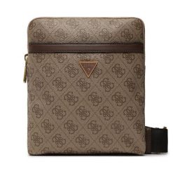 Saszetka Guess. Brązowe saszetki męskie Guess, z aplikacjami, młodzieżowe, małe. Za 289.99 zł.