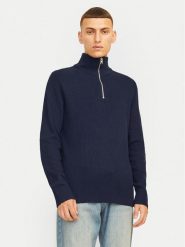 Jack & Jones Sweter Perfect 12257773 Granatowy Regular Fit. Niebieskie kardigany męskie Jack & Jones, m, bez wzorów, z bawełny, bez ramiączek. Za 179.99 zł.