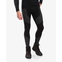 Legginsy termoaktywne męskie Kilpi NIEL-M. Czarne bielizna termoaktywna męska Kilpi, m, bez wzorów. Za 124.61 zł.