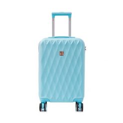 Walizka kabinowa Semi Line. Niebieskie walizki męskie Semi-line, bez wzorów. Za 149.99 zł.