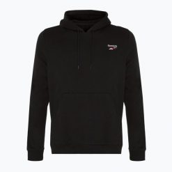 Bluza Reebok Identity Small Logo Fleece. Czarne bluzy nierozpinane męskie REEBOK FITNESS, m, bez wzorów, casualowe, bez ramiączek, bez kaptura. Za 189.99 zł.