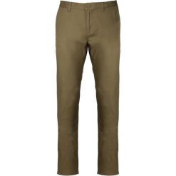 Spodnie Kariban Chino. Brązowe eleganckie spodnie męskie KARIBAN, bez wzorów. Za 212.00 zł.