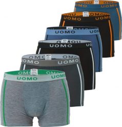 Aleszale 6X Bokserki Męskie Bawełniane Mix Zestaw Kolory L - 6Bok-L-8828. Bokserki męskie Aleszale, l, bez wzorów, z bawełny. Za 46.00 zł.