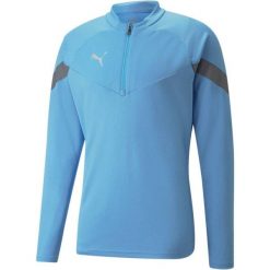 Bluza Puma Teamfinal Training 14 Zip, Mężczyźni. Niebieskie bluzy nierozpinane męskie Puma, m, bez wzorów, z poliesteru, bez ramiączek, bez kaptura. Za 290.00 zł.