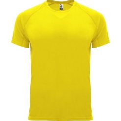 Męska Koszulka Sportowa Z Krótkim Rękawem Bahrain. Żółte t-shirty sportowe męskie ROLY, l, bez wzorów, sportowe, bez ramiączek. Za 25.99 zł.