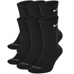 Skarpetki treningowe Cotton Cushioned Dri-Fit SX6897-010 6 pack wysokie. Czarne buty treningowe męskie Nike, bez wzorów, bez zapięcia, na fitness i siłownię, dri-fit (nike). W wyprzedaży za 109.00 zł.