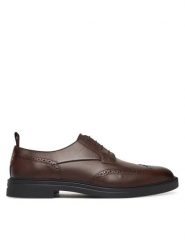 BOSS Półbuty Calev 50552549 Brązowy. Brązowe eleganckie półbuty męskie Boss, ze skóry, wizytowe, bez obcasa, bez zapięcia. Za 619.99 zł.