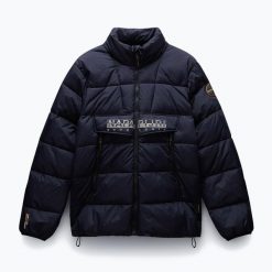 Kurtka męska Napapijri Rf Puffer Open. Niebieskie kurtki męskie Napapijri, m, bez wzorów, sportowe, bez ramiączek, bez kaptura. Za 929.99 zł.
