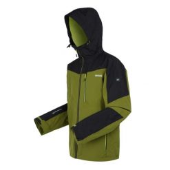 Kurtka turystyczna męska Regatta Wentwood IX 3w1. Zielone kurtki męskie Regatta, na jesień, m, bez wzorów, z poliesteru, bez ramiączek, bez kaptura. Za 546.70 zł.