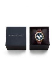 Daniel Wellington Zegarek Iconic Chronograph St Mawes Arctic Panda DW00100875 Brązowy. Brązowe, analogowe zegarki męskie Daniel Wellington. Za 1,179.00 zł.
