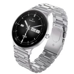 Smartwatch Garett Quantum srebrny stalowy. Szare zegarki smartwatch GARETT. Za 299.00 zł.
