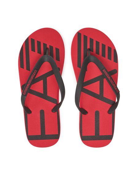 EA7 Emporio Armani Japonki XCQ004 XK196 U503 Czarny. Czarne klapki i japonki męskie EA7 Emporio Armani, bez wzorów, z syntetyku. Za 159.99 zł.