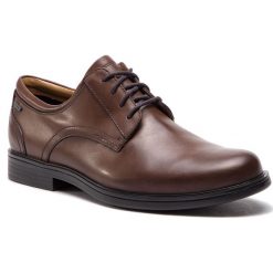 Półbuty CLARKS - UnAldricTieGtx GORE-TEX 261389117 Brown Leather. Brązowe eleganckie półbuty męskie Clarks, z gore-texu, klasyczne. W wyprzedaży za 409.00 zł.