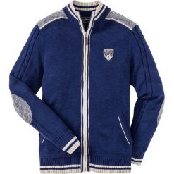 Sweter rozpinany w ludowym stylu Regular Fit bonprix kobaltowy. Kardigany męskie marki bonprix. Za 69.99 zł.