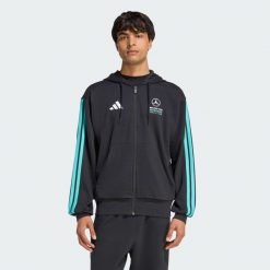 Bluza Z Kapturem Mercedes - Amg Petronas Formula 1 Team Dna Full Zip. Czarne bluzy z kapturem męskie ADIDAS, bez wzorów, z kapturem. Za 299.00 zł.
