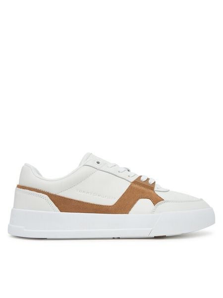 Tommy Hilfiger Sneakersy Th Court Craft FM0FM05551 Écru. Buty sportowe na co dzień męskie Tommy Hilfiger, m, bez wzorów, ze skóry, bez ramiączek, bez kaptura. Za 399.99 zł.
