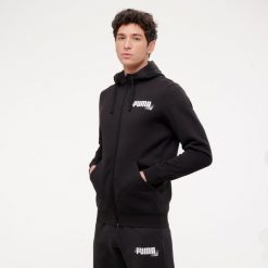 Bluza z kapturem męska Puma Gym & Pilates. Czarne bluzy z kapturem męskie Puma, m, bez wzorów, z bawełny, z kapturem. W wyprzedaży za 129.99 zł.