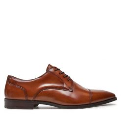 Półbuty Aldo. Brązowe eleganckie półbuty męskie Aldo, wizytowe, bez obcasa, bez zapięcia. Za 359.99 zł.