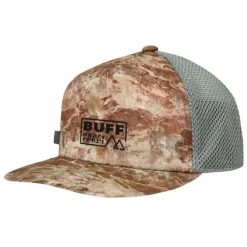 Czapka z daszkiem dla dorosłych Buff Trucker Cap. Brązowe czapki męskie Buff, bez wzorów, z poliesteru, sportowe. Za 139.90 zł.