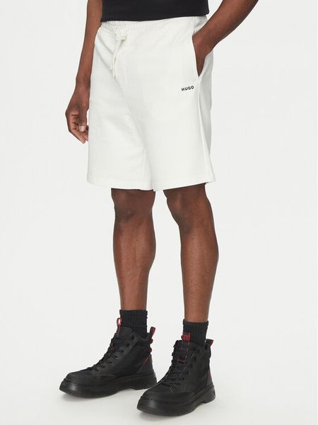 HUGO Szorty sportowe Dayono 50530696 Beżowy Relaxed Fit. Brązowe szorty sportowe męskie Hugo, bez wzorów, z bawełny, sportowe. Za 219.99 zł.