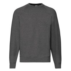 Klasyczna Bluza Raglanowa Unisex Dla Dorosłych. Szare bluzy nierozpinane męskie Fruit of the Loom, m, bez wzorów, klasyczne, bez ramiączek, bez kaptura. Za 80.99 zł.