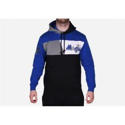Bluza sportowa męska Mitchell & Ness Orlando Magic. Niebieskie bluzy nierozpinane męskie Mitchell & Ness, m, bez wzorów, z kapturem. Za 517.00 zł.