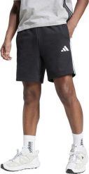 Spodenki męskie adidas Essential 3-Stripes French Terry czarne JE6414 2XL. Czarne szorty sportowe męskie ADIDAS, bez wzorów, sportowe. Za 225.41 zł.