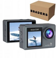 Kamera Sportowa 5K/4K UHD Pilot, Dwustronny Ekran i Obudowa Wodoodporna 30M. Kamery sportowe GoMedia. Za 359.00 zł.