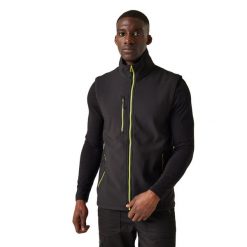 Męski 2warstwowy Ocieplacz Na Ciało Navigate Softshell. Czarne kurtki softshell męskie Regatta, m, bez wzorów, z softshellu, bez kaptura, trekkingowe. Za 170.99 zł.