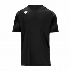 Koszulka Kappa Daverno. Czarne t-shirty sportowe męskie Kappa, bez wzorów, sportowe, bez ramiączek. Za 168.50 zł.