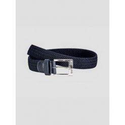 Pleciony pasek Equiline One. Niebieskie paski męskie EQODE BY EQUILINE, bez wzorów, eleganckie. Za 441.00 zł.