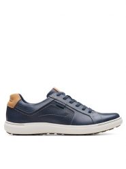 Clarks Sneakersy Mapstone Lace 26176887 Granatowy. Niebieskie buty sportowe na co dzień męskie Clarks, m, bez wzorów, ze skóry, bez ramiączek, bez kaptura. Za 339.99 zł.