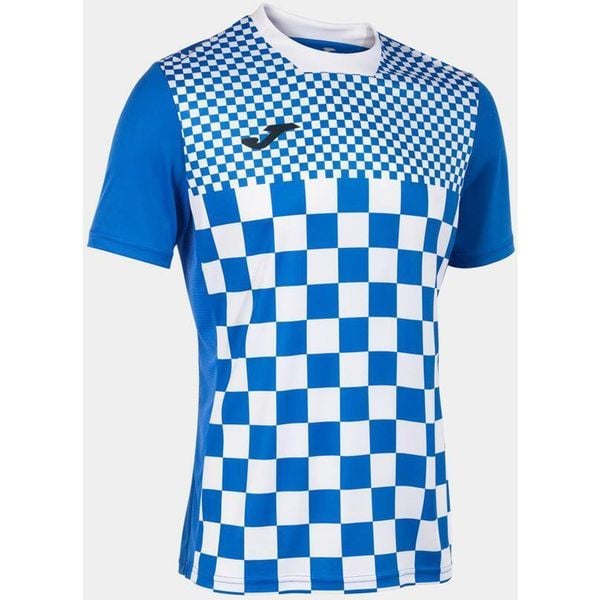 Joma Flag II koszulka sportowa Royal-White L. Białe t-shirty sportowe męskie Joma, l, bez wzorów, z meshu, sportowe, bez ramiączek. Za 143.65 zł.