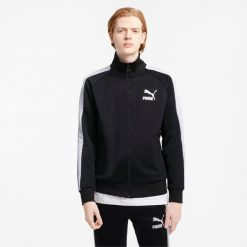 Bluza dresowa męska Puma ICONIC T7. Czarne bluzy nierozpinane męskie Puma, m, bez wzorów, z dresówki, bez ramiączek, bez kaptura. Za 286.00 zł.