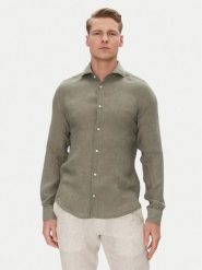 JOOP! Koszula 17 JSH-146Pai-W 30046075 Zielony Slim Fit. Zielone koszule męskie JOOP!, m, bez wzorów, ze lnu, bez kołnierzyka, bez ramiączek. Za 369.99 zł.