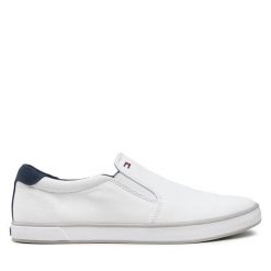 Tenisówki Tommy Hilfiger. Białe trampki męskie Tommy Hilfiger, bez wzorów, bez zapięcia. Za 169.99 zł.