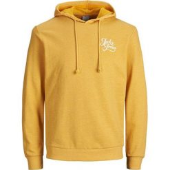 Jack&Jones Męska bluza Jorgalions Sweat Hood Brushed Yolk Yellow (rozmiar XL). Żółte bluzy nierozpinane męskie Jack&Jones, m, bez wzorów, sportowe, bez ramiączek, bez kaptura. W wyprzedaży za 86.00 zł.