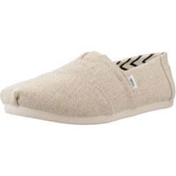 Sandały TOMS 10018736T Beżowy. Brązowe buty zimowe męskie TOMS, bez wzorów, z tkaniny, sportowe, bez obcasa, bez zapięcia. Za 233.99 zł.